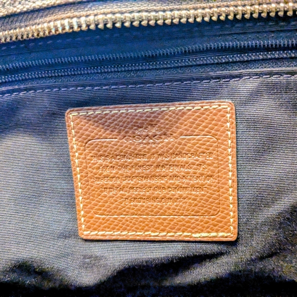 Coach Classic Monogram Diaper Bag With Leather Trim EUC - Picture 6 of 7